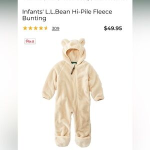L.L. Bean Baby Fleece Bunting